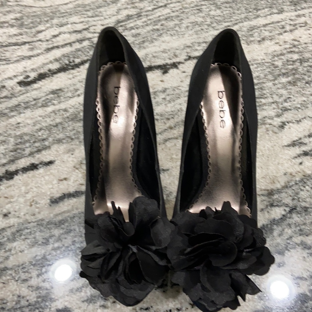 Bebe black high heels!